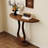 Nut-brown Solid Wood Console Table-380614468
