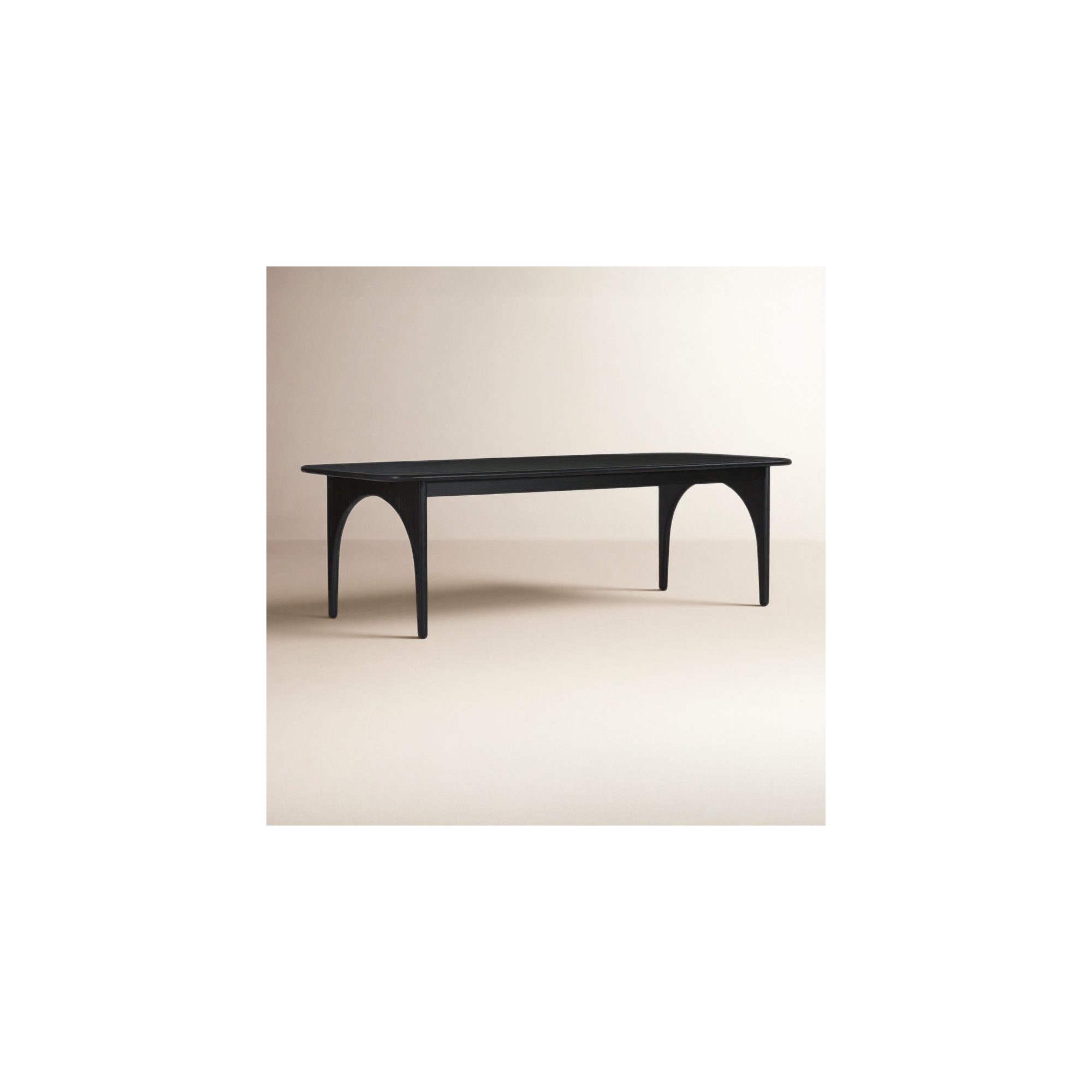 Umbria 96'' Dining Table, Charcoal