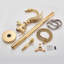 Delmastro Floor Waterfall Faucet Bath Filler with Diverter
