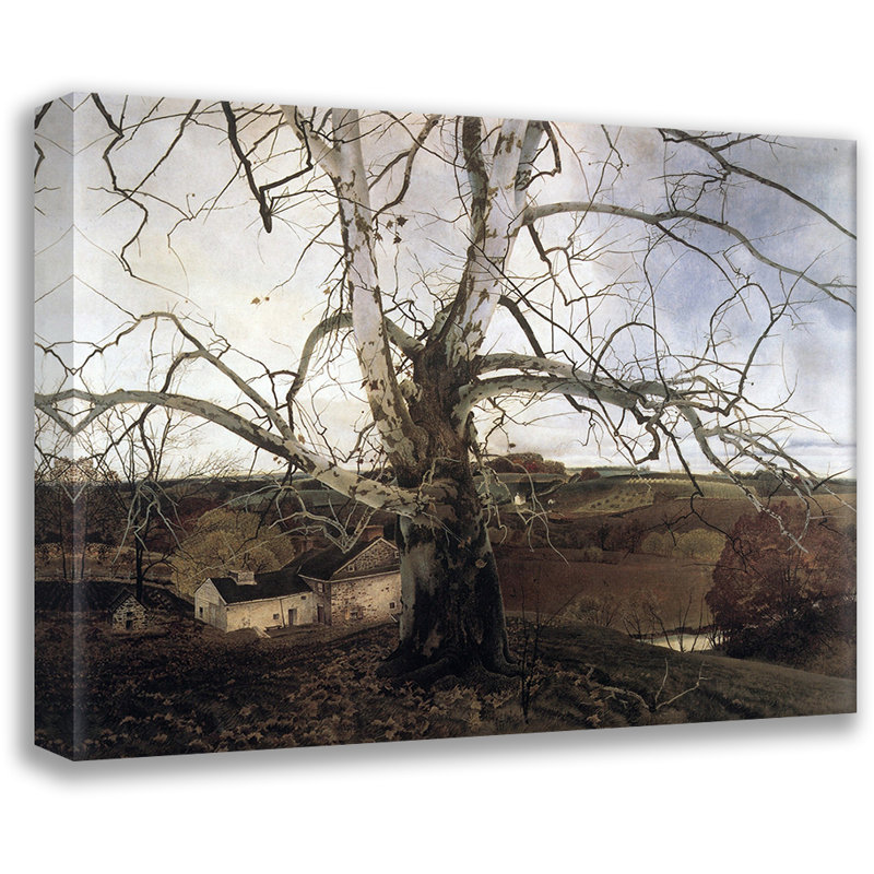 «Pennsylvania Landscape» par Andrew Wyeth, toile tendue avec châssis, H 17 po x l 24 po