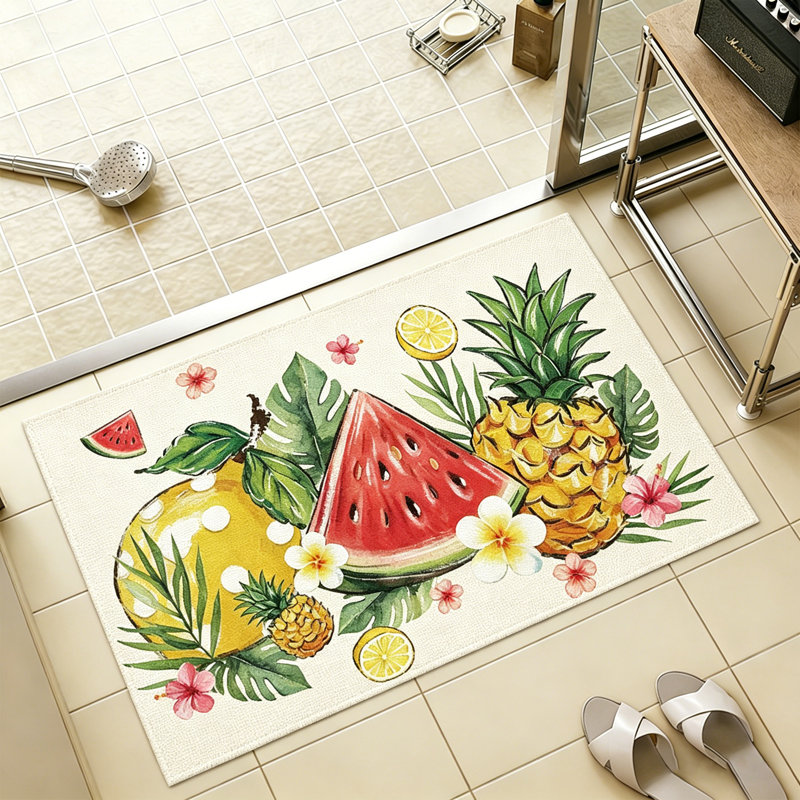 Thin Non-Slip Bath Mat Machine Washable, Single - 24" W x 36" L