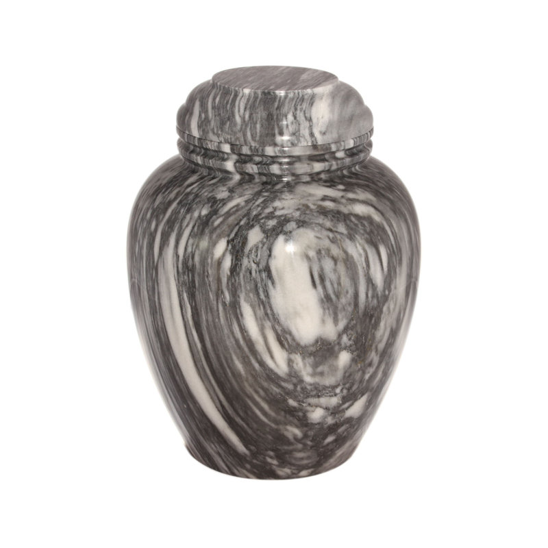 Urn de avec couvercle cremation Shearer, Zèbre noir