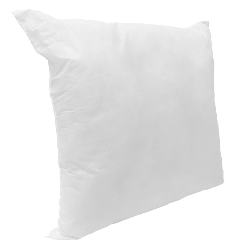 Polyester/Polyfill Machine Washable White Pillow Insert, Square 26", Polyester