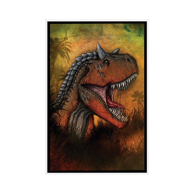 Carnotaurus Dinosaur Portrait by Aram Papazyan - Print on Canvas