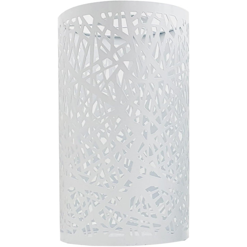 25cm H Metal Drum Lamp Shade ( Screw On ) in White