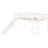 Solid Wood Twin Loft Bed With Slide, White - Frame, Safe Sleeping Elegant Design, Quality Construction Materials