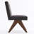 Turfed Linen Upholstered Dining Chair Armless Parsons Side Chair With Solid Wood Legs-2011791575