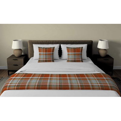 Harworth Polyester Tartan Bedspread