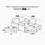 Canapé modulaire rembourré 7 pièces Devisha