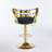 Wardat Set of 2 Bar Chair with Golden Iron Tube Legs-610765585