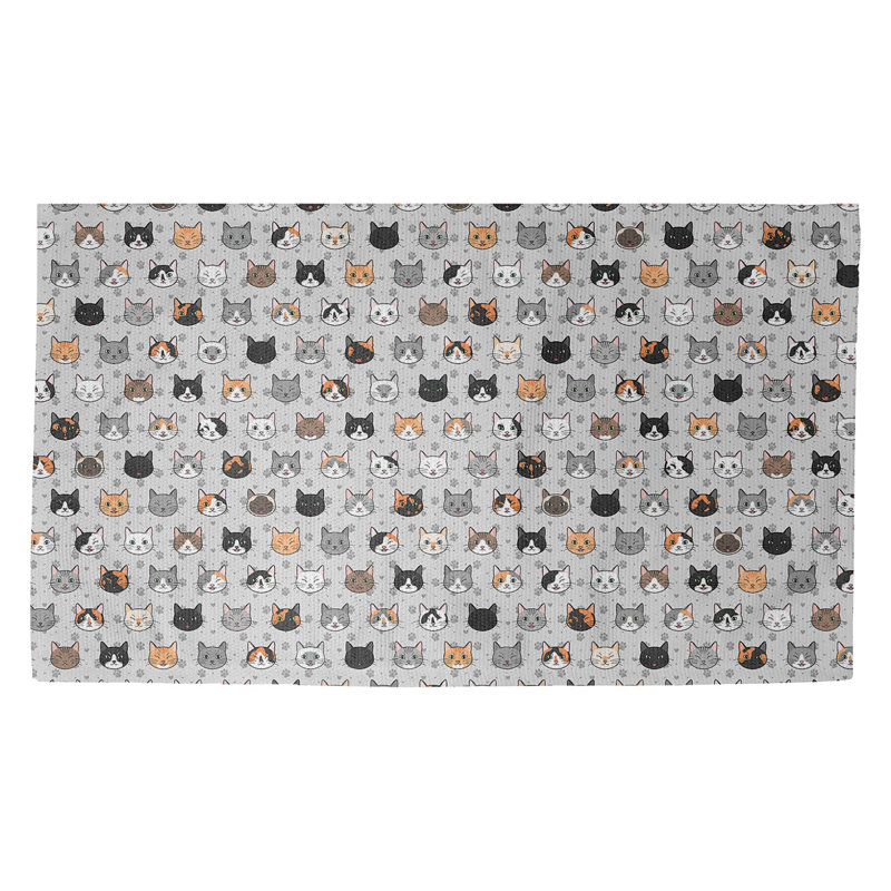 Tapis d'entrée antidérapant pour chat Avicia, Rectangle 3 pi 3 po x 5 pi 3 po