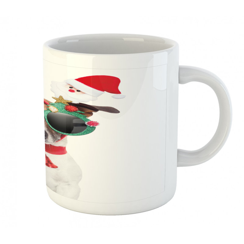 Grande tasse à café amusante chiot