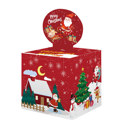 Christmas Decorations Christmas Box Top Selling Holiday Party Money Drawing Gift Box Birthday Party Gift Drawing Paper Box Gift Box