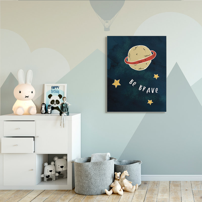 «Be Brave», Toile tendue, H 48 po x l 36 po