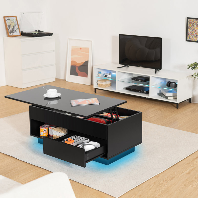Table basse simple Bjarke, Noir
