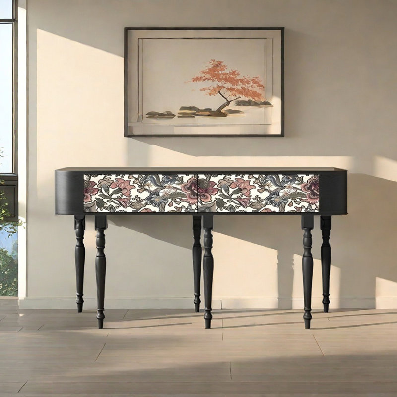 Console Retro Elegant Art, H 31,5 po x l 62,99 po x P 15,75 po
