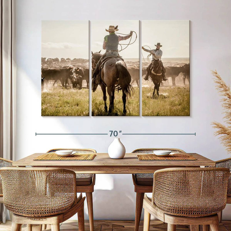 Brampt Cattle Drive Day, 42" H x 65" W