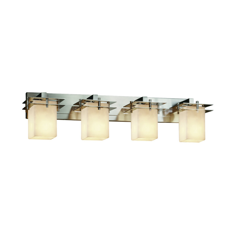 Casson 4 - Light Vanity Light, Opal , Polished Chrome