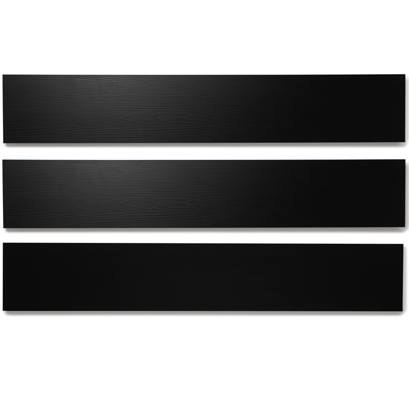 Basecore 6" x 36" x 2mm Peel & Stick Luxury Vinyl Plank Flooring, Nero