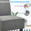 Ensemble de 2 fauteuils d'appoint sans accoudoirs en tissu Latitude Run® avec pieds en bois d'hévéa gris-2067063027