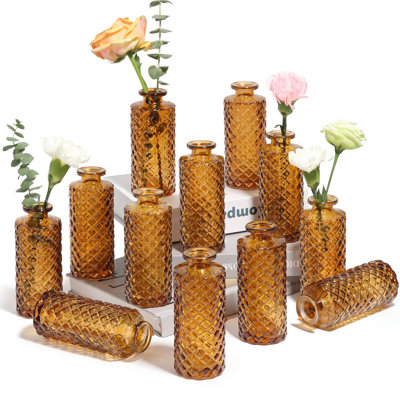 Ensemble de 12 vases en verre Loose Diamond