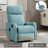 Heat Massage Manual Recliner Chair With Rocker And Swivel-561426457