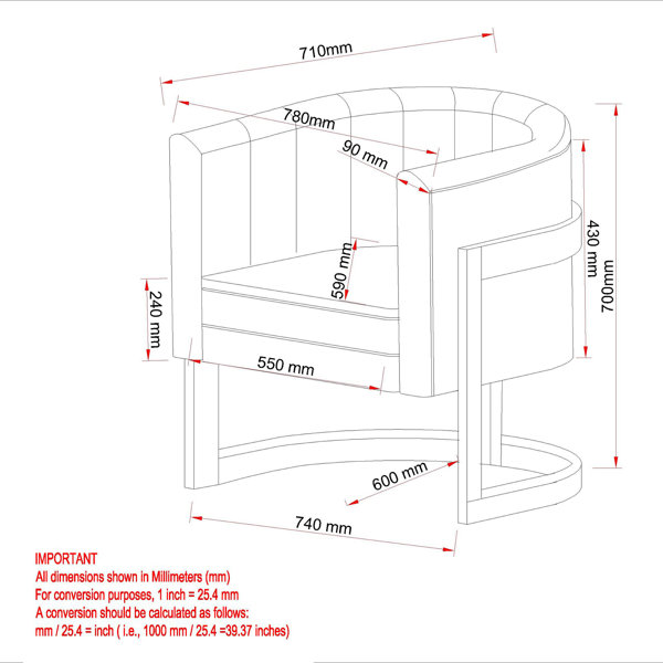 Dimensions du produit