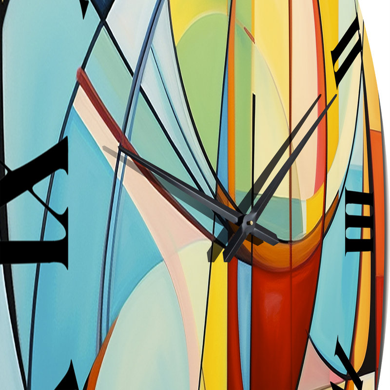 Horloge murale Mid-Century, Grand
