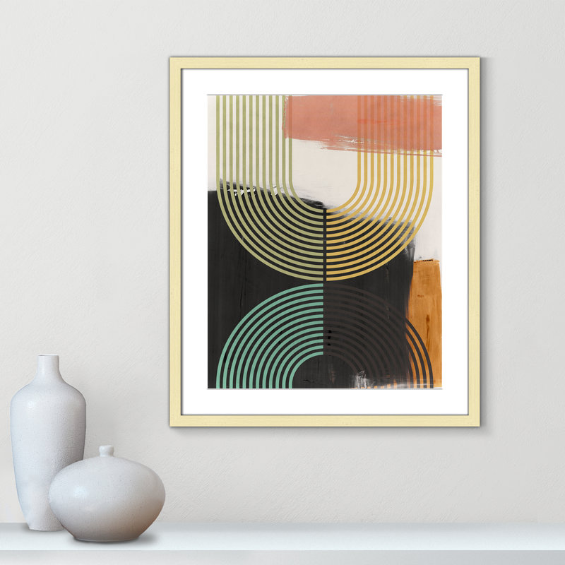 «Bolded II» par Isabelle Z, L 21,5 po x H 25,5 po, Matted Print, Or mat