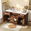 Freestanding Standard Free Standing Single Double Single Vanity Bathroom Vanity With Top-1879150670
