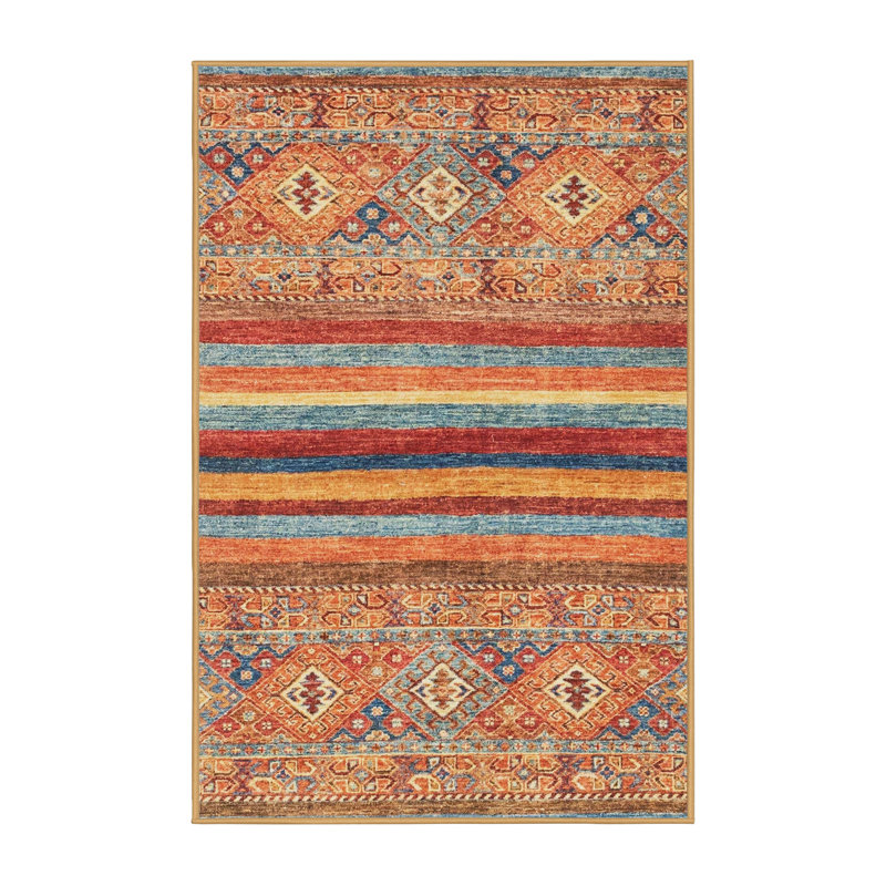 Abstract Indoor Rug, Rectangle 7' x 10'