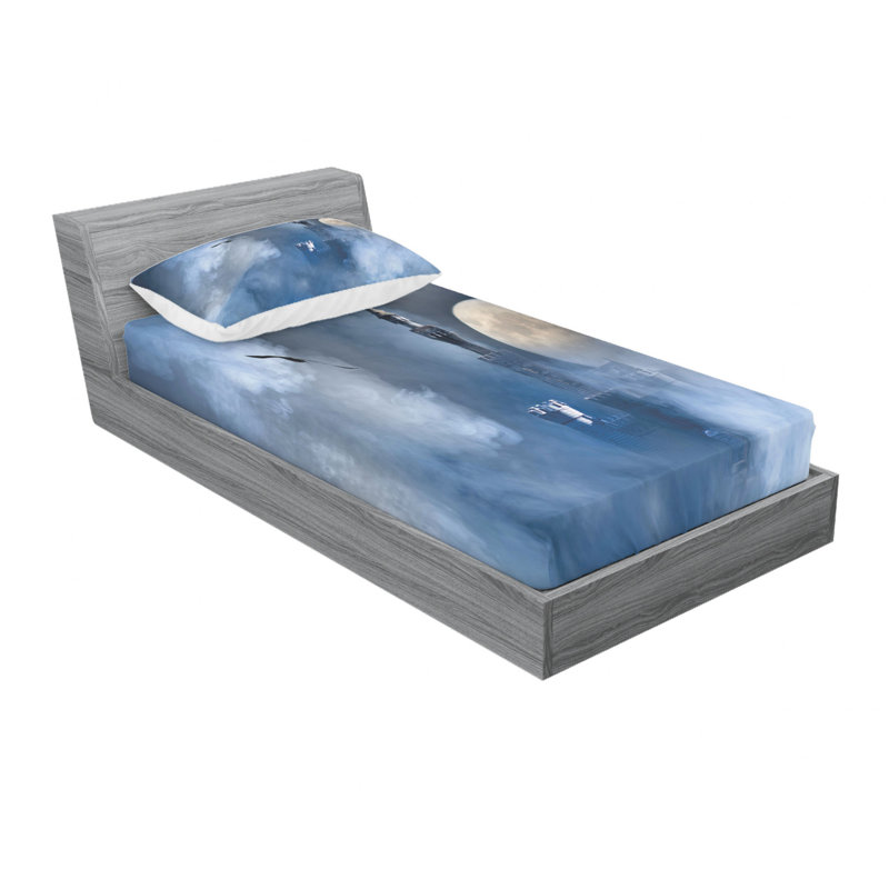 Microfiber Sheet Set, Twin XL Sheet Set with Fitted Sheet