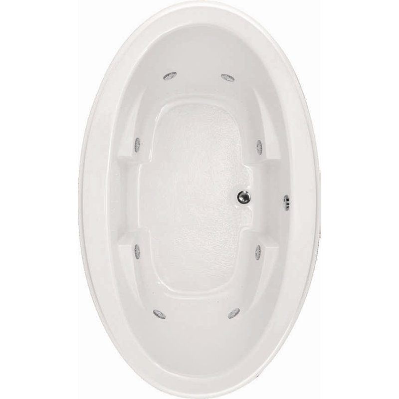Nina 72'' L Bathtub, White, Polished Nickel