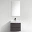 Ensemble de meuble-lavabo simple de 24 po pour la salle de bain à fixation murale Royka-21375996