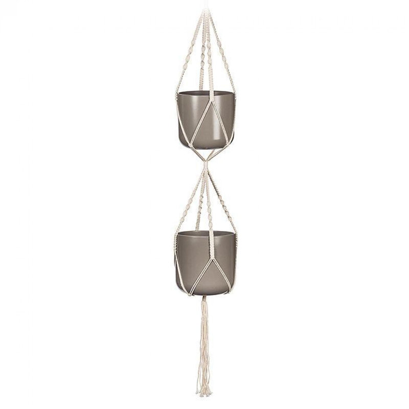 Porte-plante suspendu Macrame