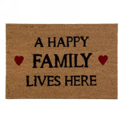 Paillasson A Happy Family Lives Here