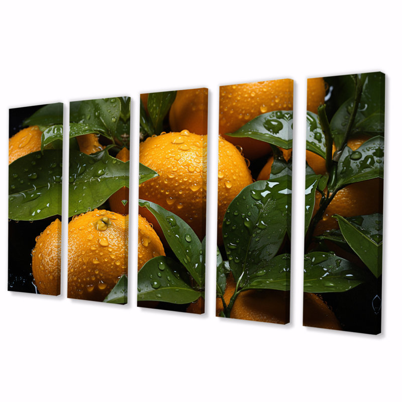 «Fresh Bright Oranges II», 5 pièces