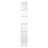 1pc Glam White Open Shelving Rack