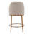 Nordhavn Swivel Upholstered Counter Stool with Metal Frame-431675248-431675249