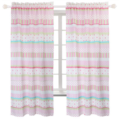 Margret Semi Sheer Curtain Panel Pair
