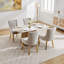 Chaises de salle à manger en chenille-450149809