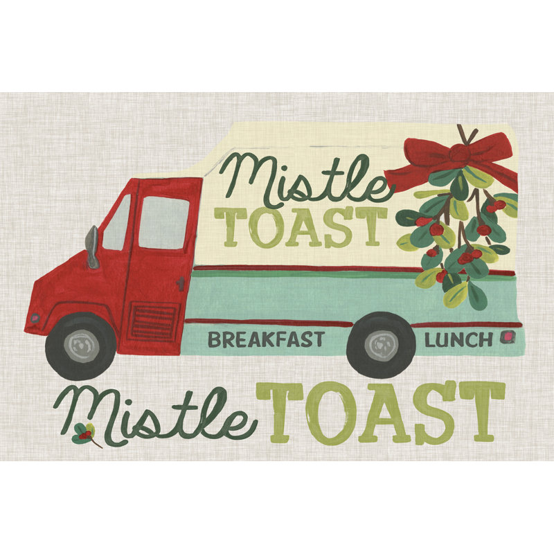 Food Truck Holidays III by June Erica Vess - Wrapped Canvas Painting, 30cm H x 46cm W
