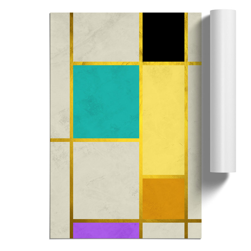 Abstract Lines - No Frame Print, 84cm H x 59cm W x 0.1cm D