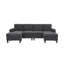 Canapé modulaire rembourré Cordory avec 2 repose-pieds Cordory-1423408723