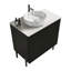 Meuble-lavabo simple 30 po avec plateau en pierre d'ingénierie Nivaeh-2081553427-2110593857