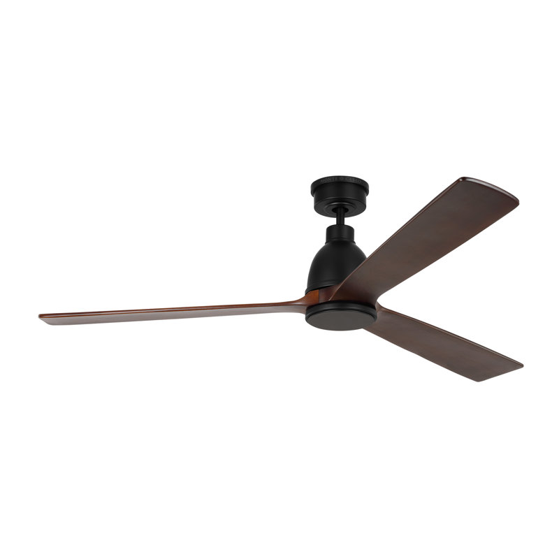 Smart LED Ceiling Fan, Midnight Black