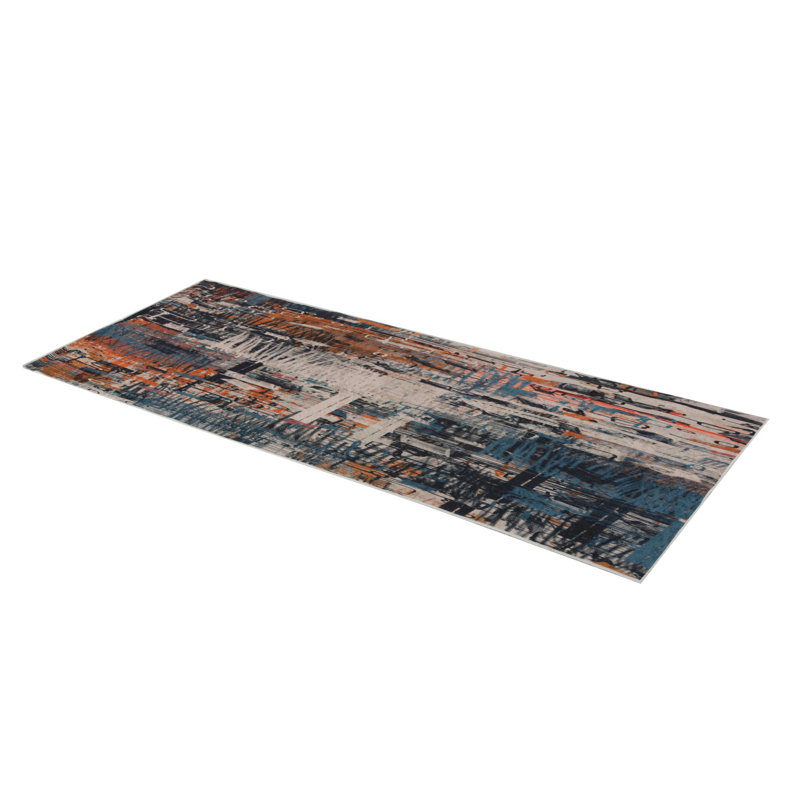 Premium Woven Carpet, 2.6 x 4.0 Feet | 100% Polyester, Antibacterial, Non-Slip Underside | 3D Digital Printing, Machine Washable, Pile Height: 0.04 in | Ideal for Living Room, Bedroom, and Home Decor