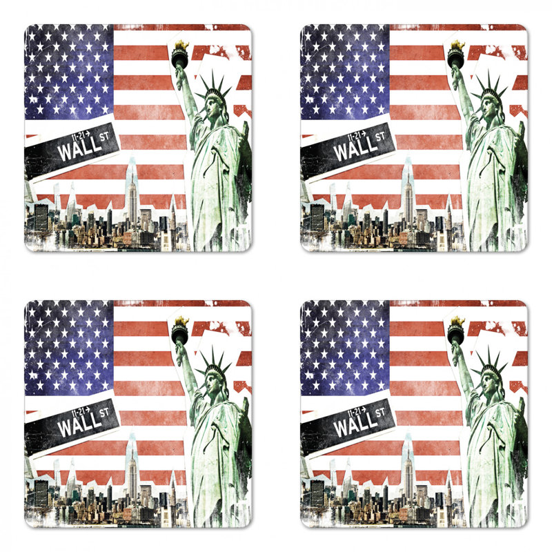 Sous-verre american flag