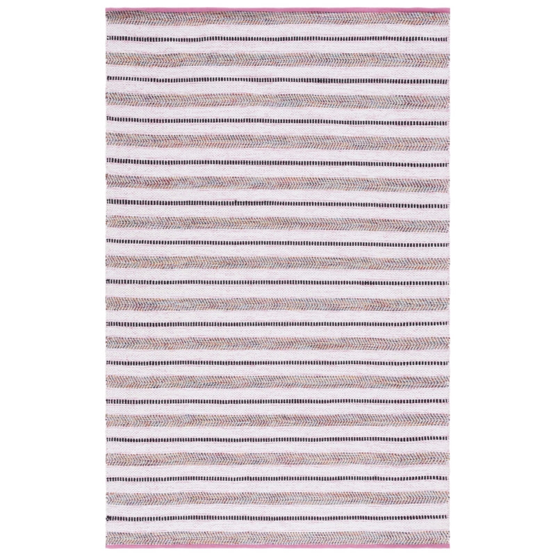 Lovall Flat Weave Cotton Striped Rug, Rectangle 8' x 10'