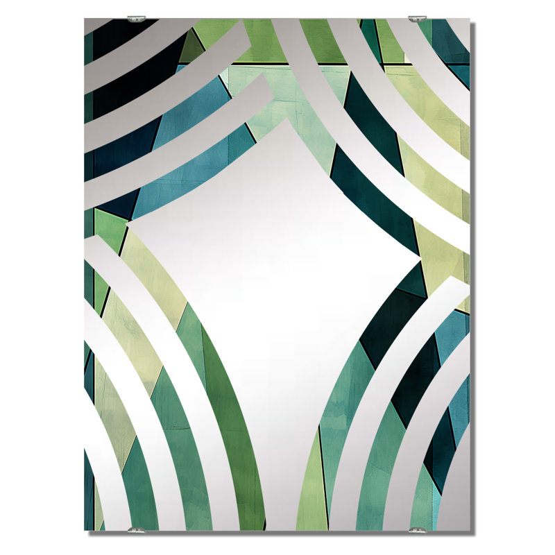 Miroir mural Carmavy - Collages abstraits décoratifs MIR131631, 40 po x 30 po